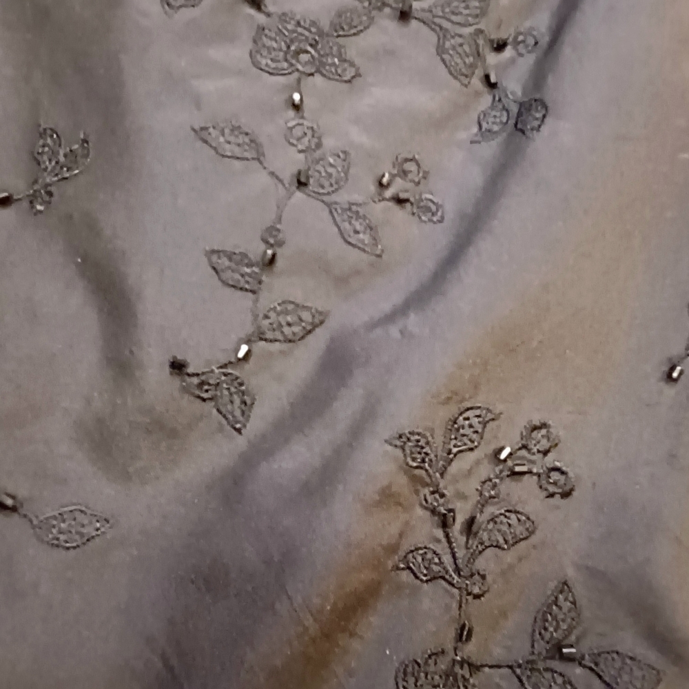 Ann Taylor Black Embellished Midi Skirt - Picture 7 of 8